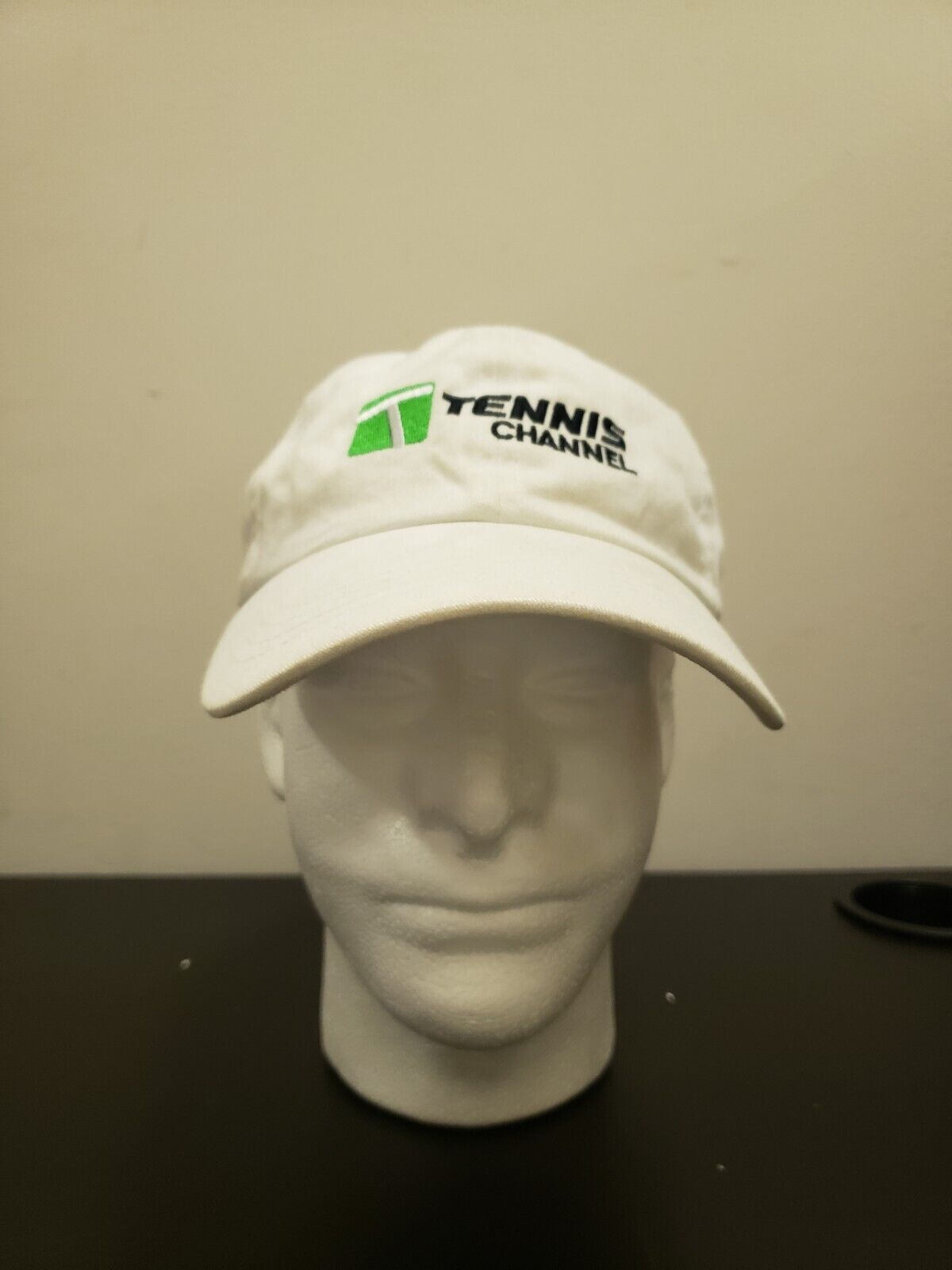 The Tennis Channel Logo Adjustable Cotton Baseball Hat Cap White eBay