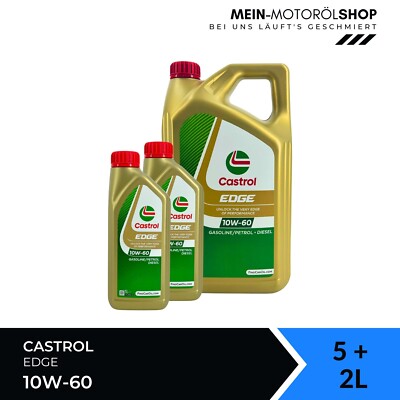 Castrol Edge 10W-60 VW 505 00 501 01 BMW M-Serie ACEA A3/B4 5+2 Liter = 7 Liter