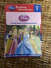 Disney Princess Reading Adventures children's Book BoxSet of 10 Level 1 Readers