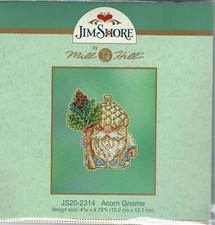 Acron Gnome Jim Shore Beads Mill Hill Cross Stitch Kit