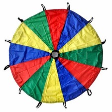 Kids Play Parachute Rainbow Parachute Toy Tent Game for Children Gymnastics C...