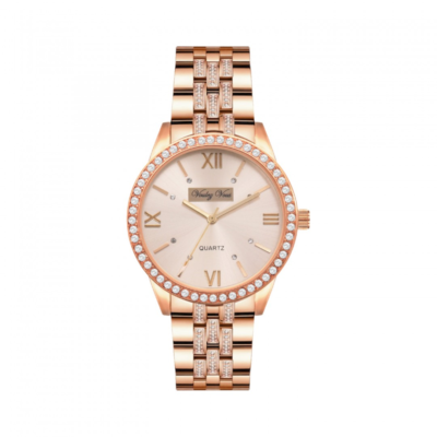 Voulez Vous Womens Stainless Steel Quartz Movement Rose Toned Designer Watch Voulez Vous Plaquette Ladies - Rose Toned - Stainless Steel  main image 3