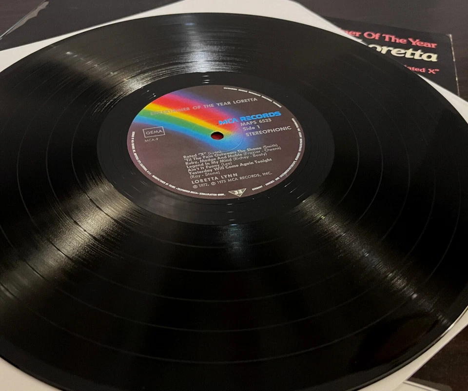 LORETTA LYNN - Entertainer Of The Year (Germany Press) 12" Vinyl Record LP - VG+ Foto 3 de 3