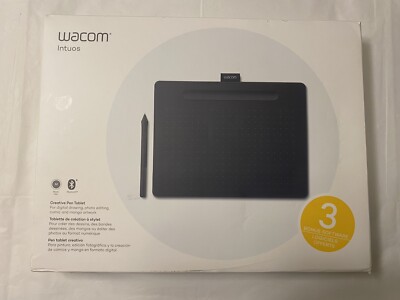 Wacom Intuos Graphics Bluetooth Medium Tablet Black 