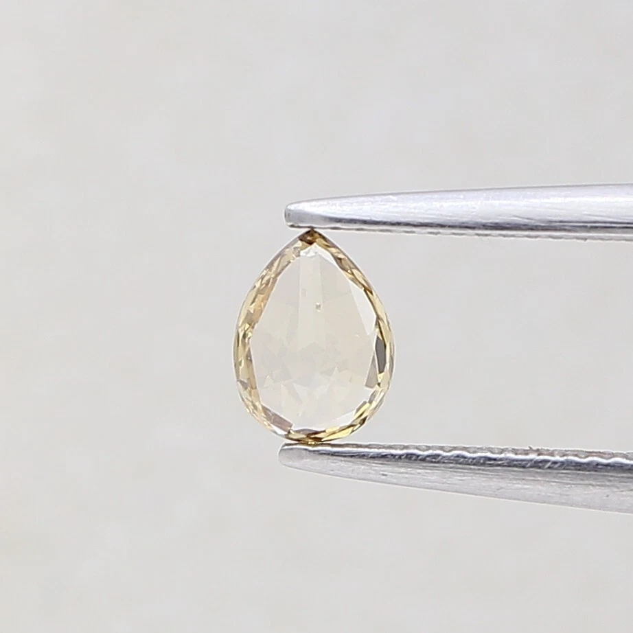 Brown Pear Natural Diamond 0.20tcw Brown Diamond Pear Diamond Rose Cut Diamond - Image 3 of 4