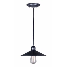Forte Lighting 1 Light Mini Pendant, Industrial Gray - 7159-01-49