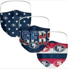 San Francisco 49ers Adult 3-Pack Adult Face Masks