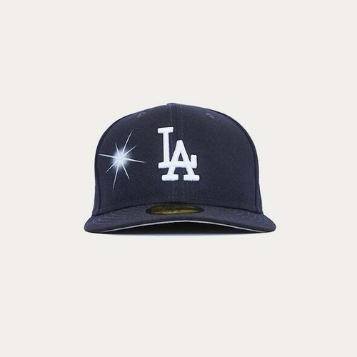 7 1/8 AY EL AY EN LOS ANGELES DODGERS NAVY NEW ERA 59FIFTY FITTED HAT - 第 1/11 張圖片