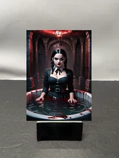Wednesday Addams Waifu Anime Custom Art Trading Card NSFW AVAILABLE W5540