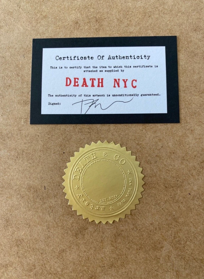 Grafite Death NYC grande emoldurado 16x20 polegadas Pop Art certificado Marilyn Monroe Warhol# - Imagem 2 de 4