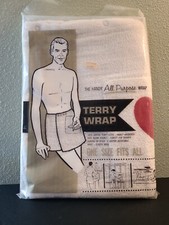 Vintage NEW In Orig Package Terry Togs By Rice Handy All Purpose Terry Wrap