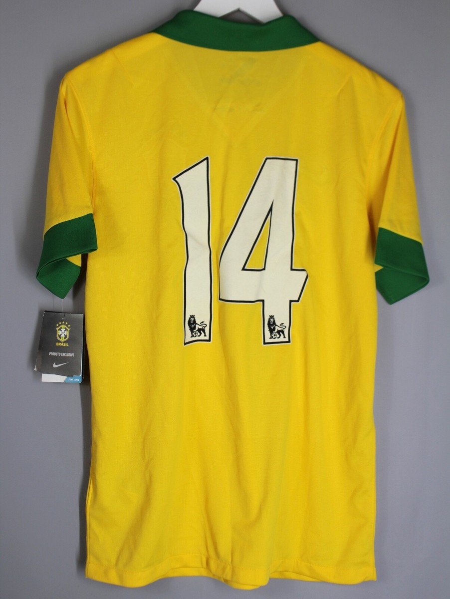 NWT BRAZIL NATIONAL TEAM 2013 2014 AWAY FOOTBALL SHIRT SOCCER