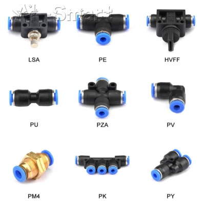 MARKENLOS Pneumatic Fitting Pipe Connector Tube PU Air Quick Fittings Water Push In Hose
