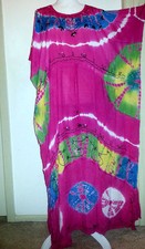 NWT 100 Rayon Caftan Kimono Sleeve Kaftan Maxi Beach Cocktail Gown Lounge Wear
