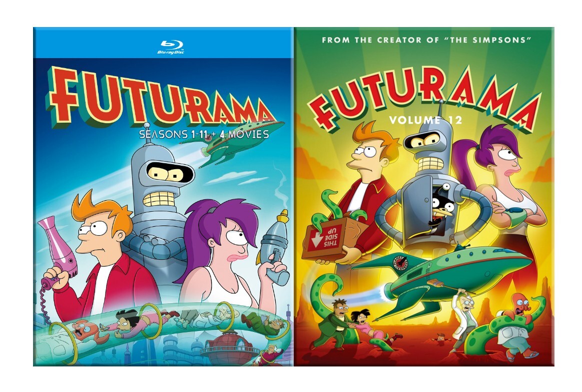 Futurama Complete Series 1-12 with 4 Movies Brand New Blu-ray