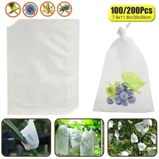 100/200PCS Grape Protection Bags Fruit Vegetable Mesh Bag Anti Insect Waterproof