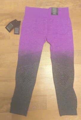 Central Park Slimming Performance Compression Legging S/M Ombre Blackberry NWT 
