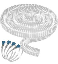 Qucship 2-1/2" X 10' Heavy PVC Dust Collection Hose, Puncture Resistant PVC Dust