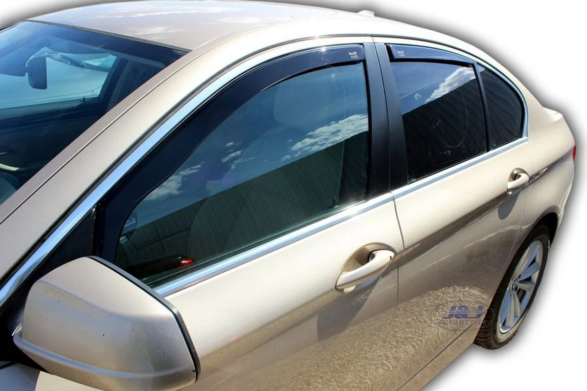 TO FIT Bmw 5 series F10 saloon 2010 2016 wind deflectors 4pc set