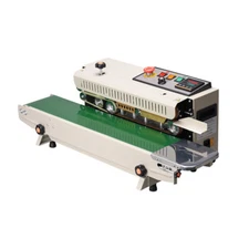 Automatic Continuous Band Sealer Bag Sealing Machine 600W Stainless Steel