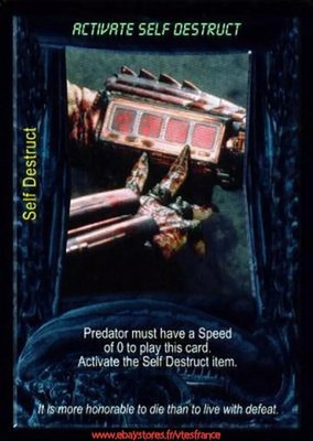 Activate Self Destruct / Premiere - Aliens Predator CCG
