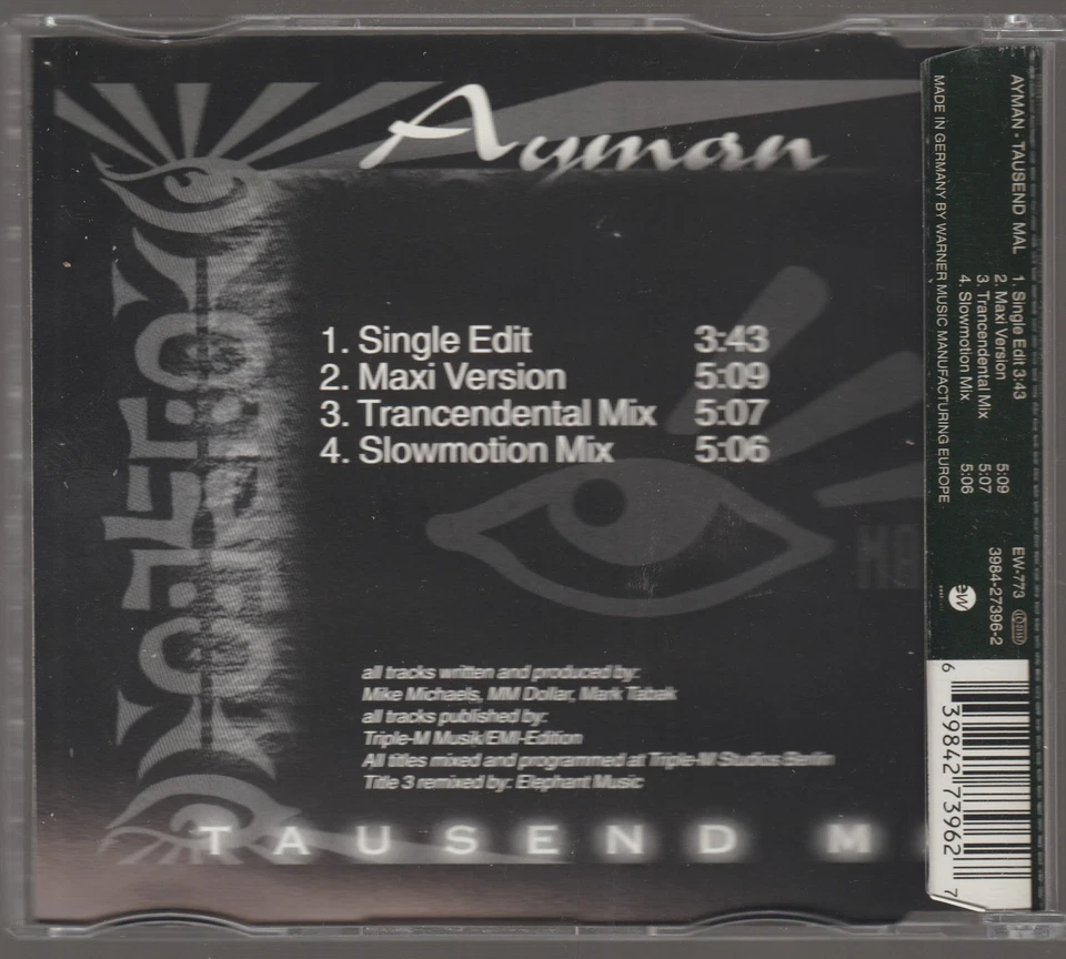 Ayman - Tausend mal [4 Track Maxi-CD, 1999] - Bild 2 von 3
