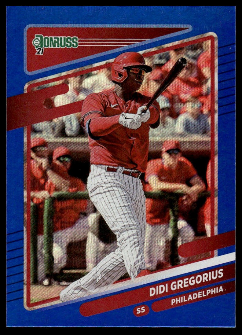 2021 Donruss #100 Didi Gregorius Holo Blue
