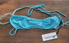 NWT Rachel Pally M Vanuata Blue Bandeau Bikini Swim Top 122920