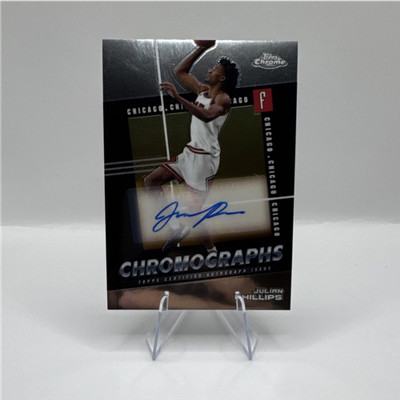 Topps 2024-25 Chrome Julian Phillips Chromographs #C-JP Autograph Chicago Bulls