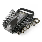 FUJIYA KUROKIN Ratchet Combination Wrench Set 7pcs CWL-7S-BG Taiwan