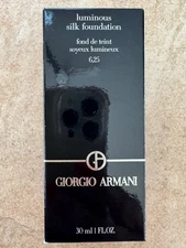 GIORGIO ARMANI ~ LUMINOUS SILK FLAWLESS FOUNDATION ~ # 6.25~ 1 OZ