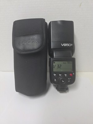 Godox V850II VING Li-ion Camera Flash Used Tested 