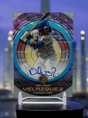 2022 Bowman Inception - Prospect Autographs Nelson Velazquez #PA-NVZ /250