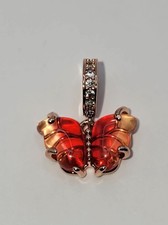 New PANDORA Pink & Yellow Murano Glass Butter...