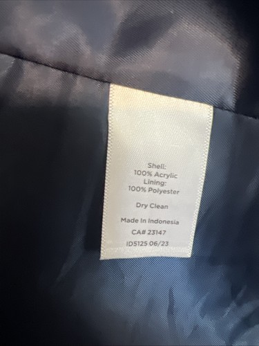 Blazer Talbots Rojo y Azul Tartán Cuadros Clásico Sin Cuello Talla 14p - Imagen 5 de 6