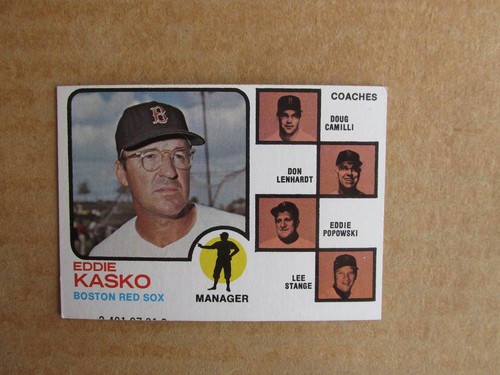 Red Sox Field Leaders [Brown Background] #131 1973 Topps card