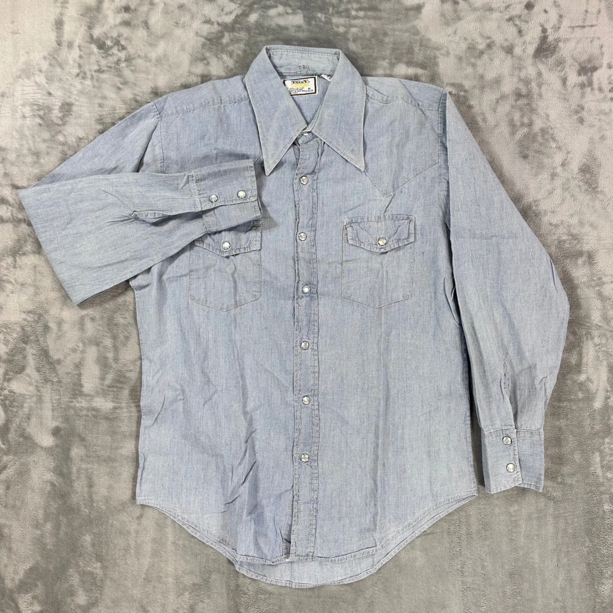 Sanforized Denim Western Vintage Casual Shirts for Men for sale | eBay