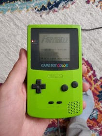 Nintendo Gameboy Color Kiwi Green Handheld Console Reads Games No Sound