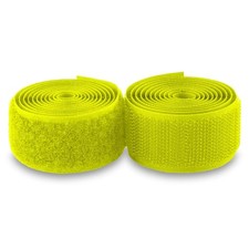 Neon Yellow Hook and Loop Tape 1 inch Non-Adhesive Hook and Loop Yellow Tape ...