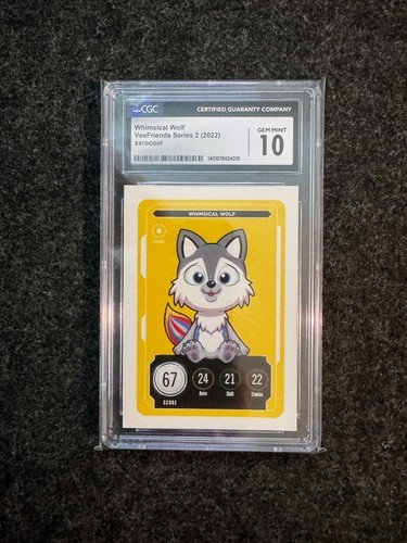 VeeFriends - Series 2 TCG - Whimsical Wolf Rookie Card - CGC 10 GEM MINT - Picture 1 of 2