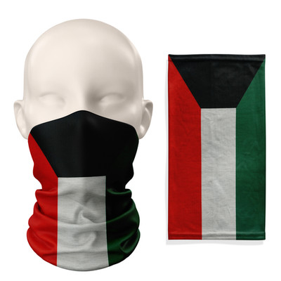 Kuwait Flagge Schlauchschal - atmungsaktive Maske Hals Gamasche Gesichtsbedeckung