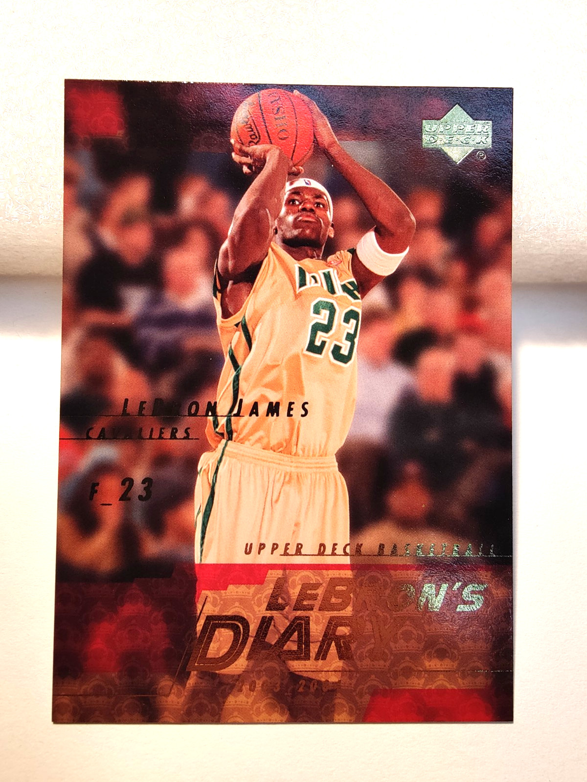2003-04 UPPER DECK LEBRON JAMES LEBRON'S DIARY #LJ3 CLEVELAND CAVALIERS