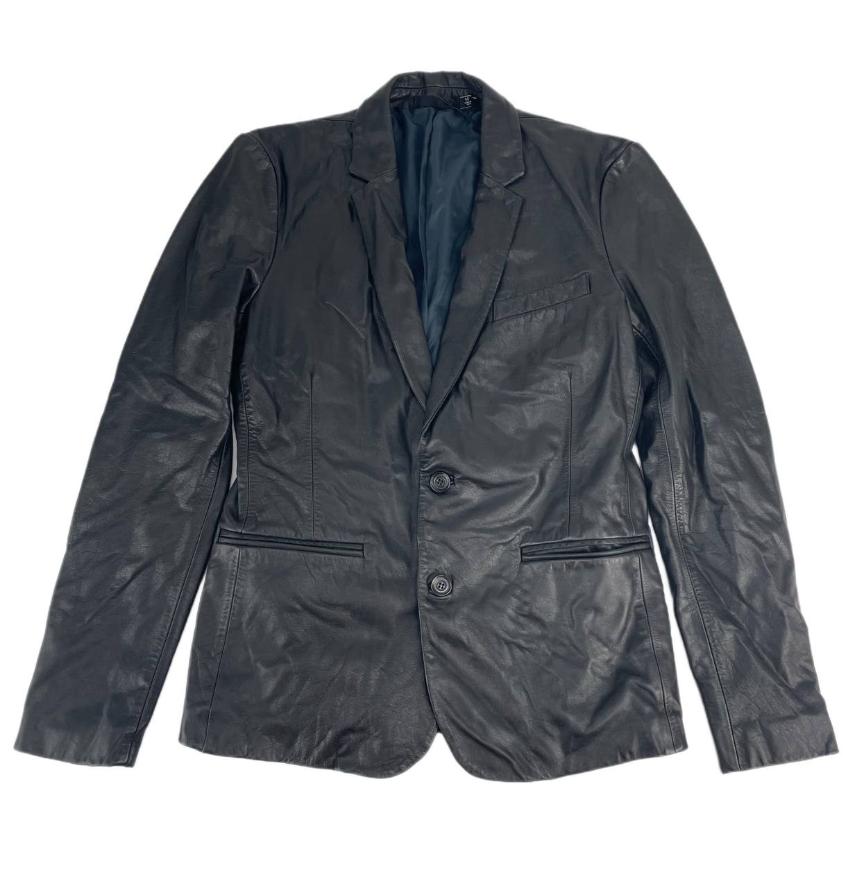 Giacca in pelle nera da uomo BLK DNM #MBL11903