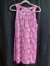 Lulu B 2XS Racerback Dress Coral Design Pink White Upf50