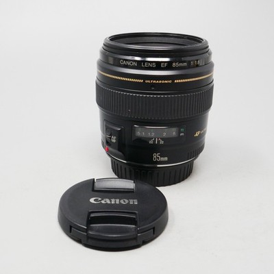 Canon EF 85mm f/1.8 USM Lens - plus Caps