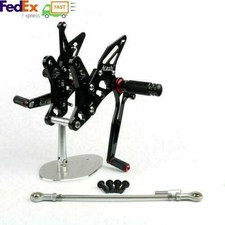 Racing Commandes reculées Rearset Foot pegs Pour Suzuki SV650/S 2016-19 Black FD