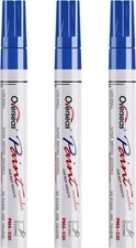 Overseas Permanent Paint Markers Pens - 3 Pack Blue 1 Count (Pack of 3), 