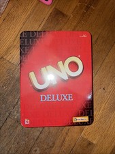 UNO Deluxe Edition vintage Card Game Metal Tin Factory Sealed New