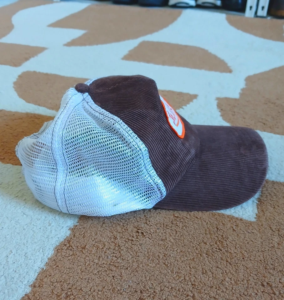 Casquette Von Dutch Trucker Marron • Velours Côtelé - Photo 2/4