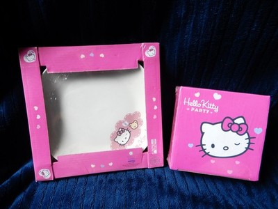 HELLO KITTY PARTY SANRIO PORZELLAN ESPRESSOTASSE, UNTERTASSE & BEILAGENTELLER NEU/VERPACKT